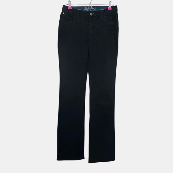 Wrangler Willow Mid Rise Boot Cut Ultimate Riding Jeans Black Womens Size 31x34 - Picture 6 of 11